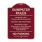 Signmission Designer Series-Residents Only Violators Prosecuted Bag Your Trash No Parking A-DES-BU-1824-9895 - alternate 1
